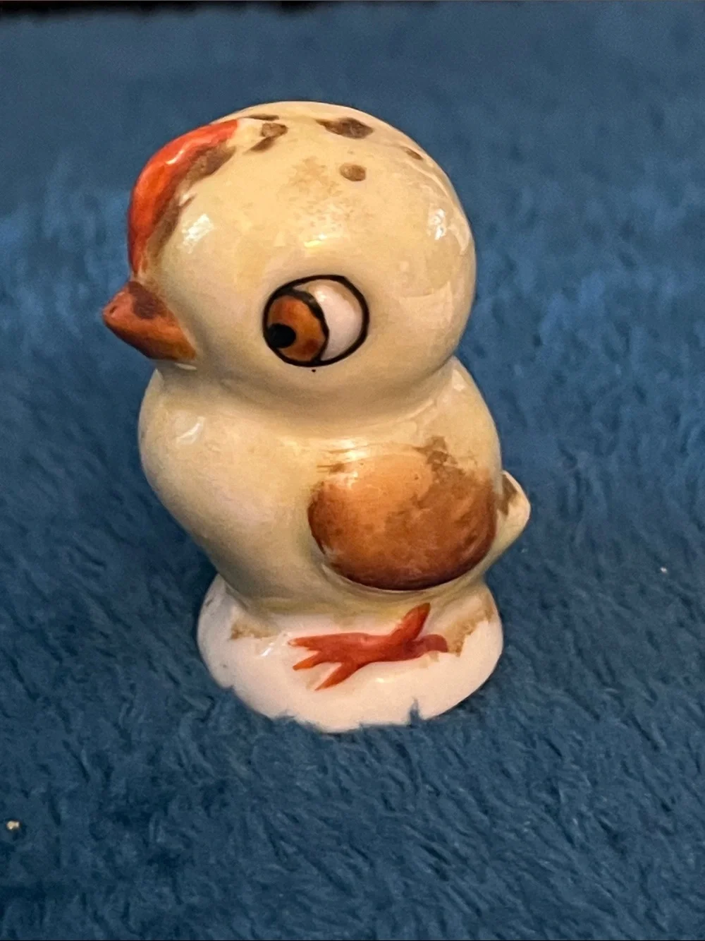 VTG hand painted porcelain Japanese Chick part of Salt Pepper Set 021